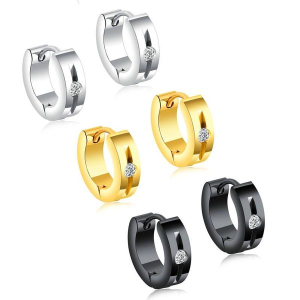 

women brand fashion cute crystal stud earrings female vintage circle earrings jewelry wedding brincos accessories, Golden;silver