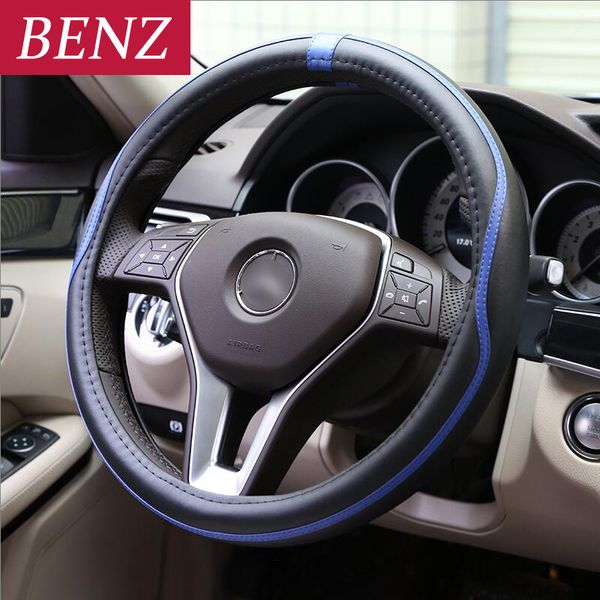 

38cm car styling steering wheel cover for a c e class gle gla w164 w219 w209 w230 w203 w211 w204 slk clk slr amg