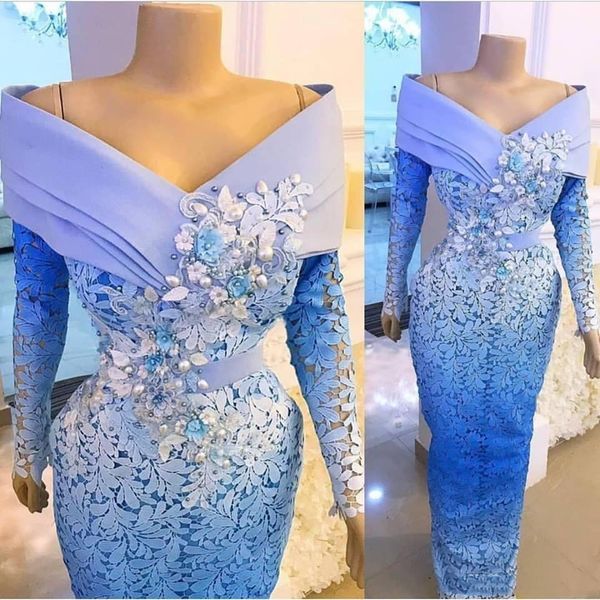 

off the shoulder blue evening dresses lace appliqued beaded gorgeous evening prom gowns floor length formal party gowns custom made, Black;red