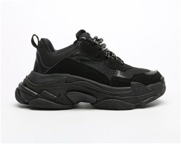 

2020 designer paris 71fw triple s sneakers for men women black red white green casual 06
