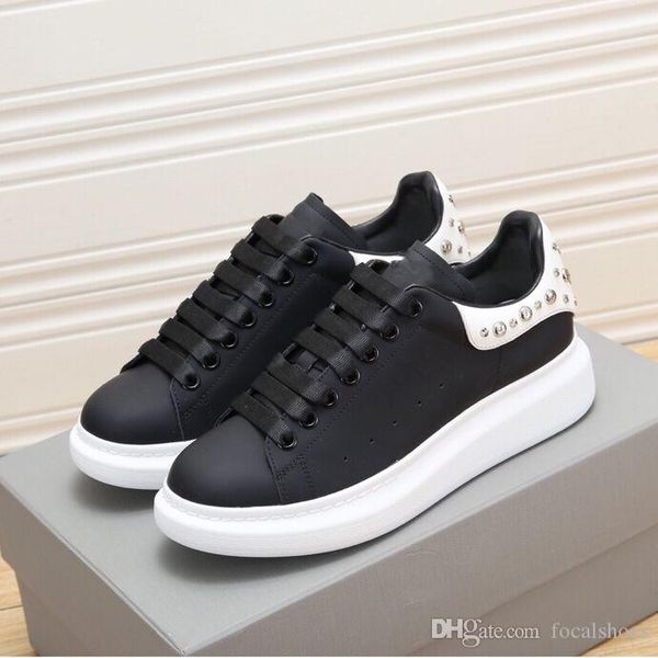 

diamond leather sneaker platform shoes men chuassures women shoes luxury plate-forme diamond shoes black white oversized sneaker