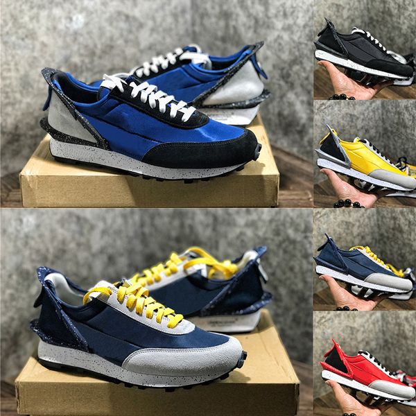 

2019 new undercover x waffle racer running shoes yellow blue grey black jun takahashi designer mens trainers woman sport shoe sneakers, White;red