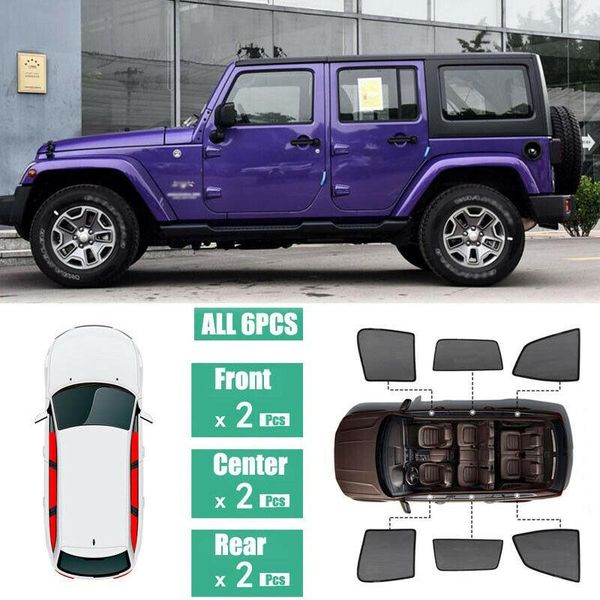 

windows sun shade uv protection ray blocking mesh visor for jeep wrangler 2007