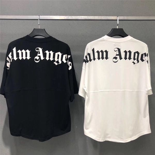 

palm angel batwing sleeves hip hop mens designer t shirts wome tshirt letter print oversize t shirts for couples shirts, White;black