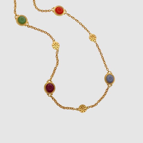 

amorita boutique vintage colorful long chain new desgn necklaces, Silver