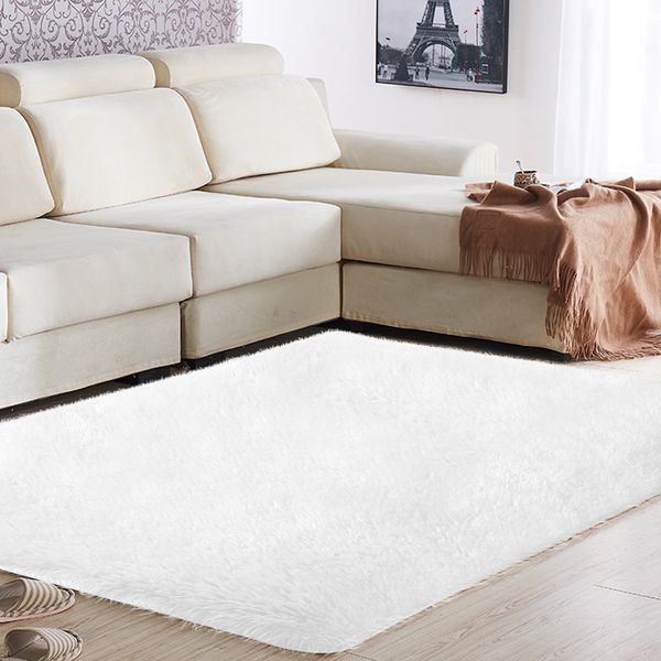 

carpet floor fluffy rugs area rug shaggy bright warm anti-skid multicolored polyester fiber 160x230cm sofa decoration home