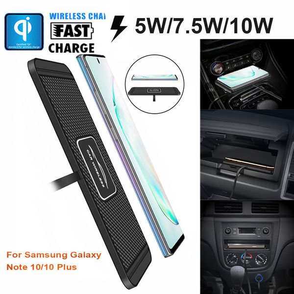 

carprie c1 car qi wireless charger pad fast charging dock station non-slip mat car dashboard holder stand for iphone xr