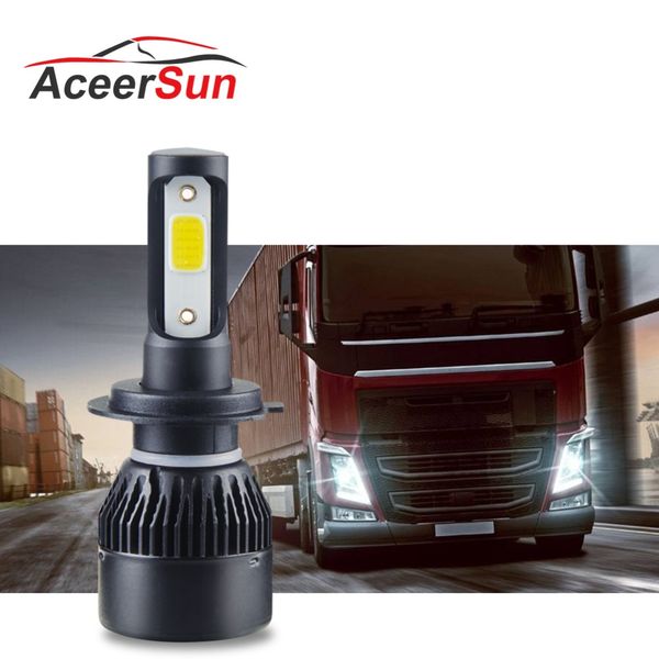 

1pcs led fog llight 4300k 6500k led h7 cob 72w 8000lm 12v 24v h1 h8 h11 9005 9006 hb3 hb4 for truck german