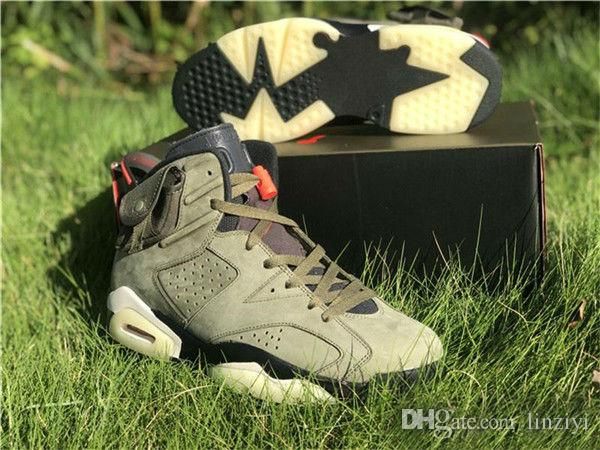 

2019 sale travis scott x 6 6s mens basketball shoes cn1084-300 cactus jack wheat yellow jumpman trainers sneakers