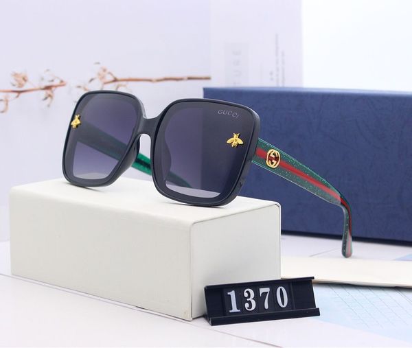 

Летняя мода Человек женщина солнцезащитные очки бренда Mens женщин солнцезащитные очки Модель 1370 5 Вариант цвета Высококвалифицированные качества с коробкой