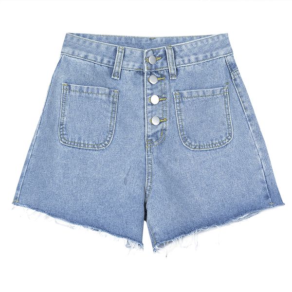 

women's clothing jeans summer new package hip high street jeans woman high waist shorts simple fashion korean versio, Blue