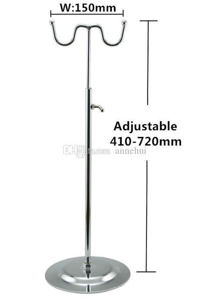 

handbag display stand men women 2017 new bags display rack adjustable mirror surface wig hairpiece purse hat clothing hanger hook holder
