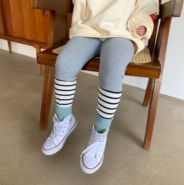 

2020 korea style girls patchwork leggings spring fashion girls leggings 2-7 years hj670, Blue