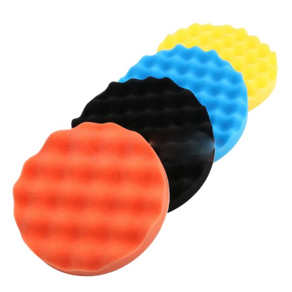 

4pcs car polisher buffer buffing polishing waving sponge pads kit 3/4/5/6/7 inch