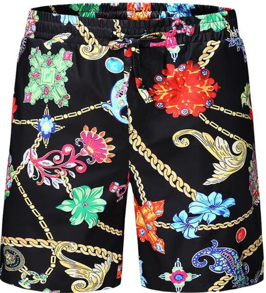 

GIV Floral Print Designer Mens Shorts Luxury Drawstring Mid Waist Mens Short Pants