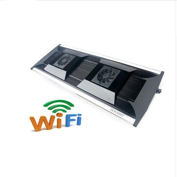 

zetlight zt6600 zt-6600c wifi led light full optical spectrum marine aquarium lamp coral uv intelligent bracket lamp with app