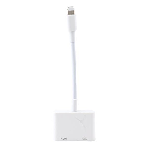

Молния Цифровой AV-адаптер Apple Iphone HDMI Кабель-адаптер Белый Пакет Высокое Качество 1