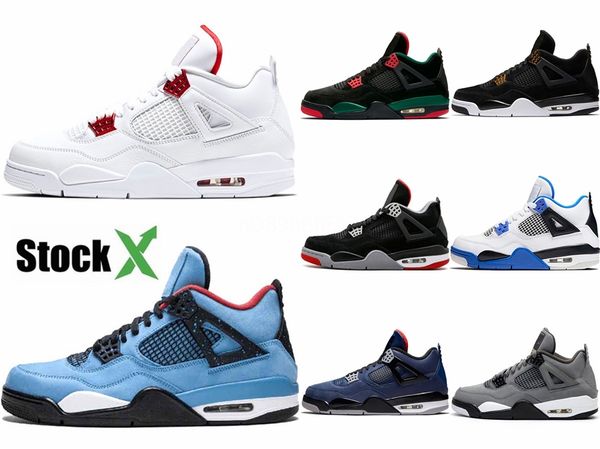 

2020 new 4 drake nrg raptors 4s iv basketball shoes sneakers for men black purple red with original box 41-47.5 #138