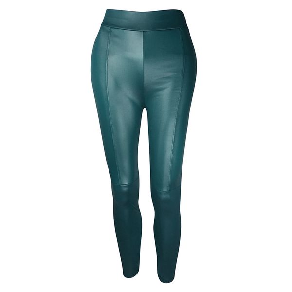 

fashion women leggings fake leather solid pure skinny pencil pants high elastic waist streetwear leggins modis jeggings, Black