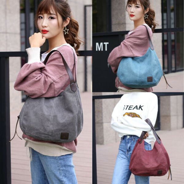 

fashion women's shoulder bag canvas handbag wild art simple shoulder bag