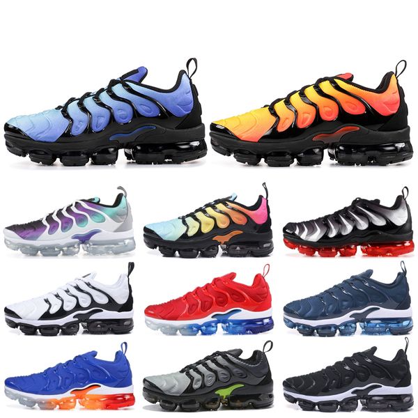 

2019 with box tn plus mens women running shoes grape game royal bright crimson usa blue orange p blus trainers sports sneakers
