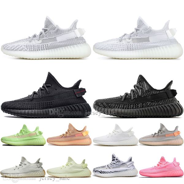 

kanye west clay v2 static reflective gid glow in the dark mens running shoes hyperspace women men sports designer sneakers outdoor