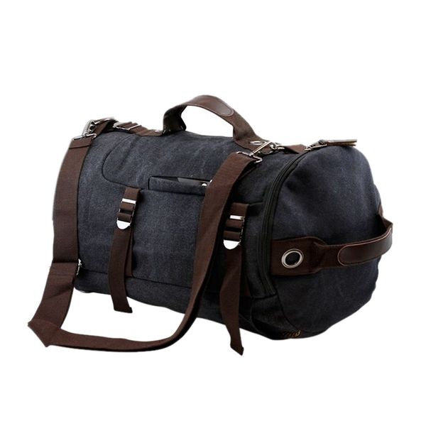 

canvas backpack travel camping sport rucksack school satchel laphiking bag