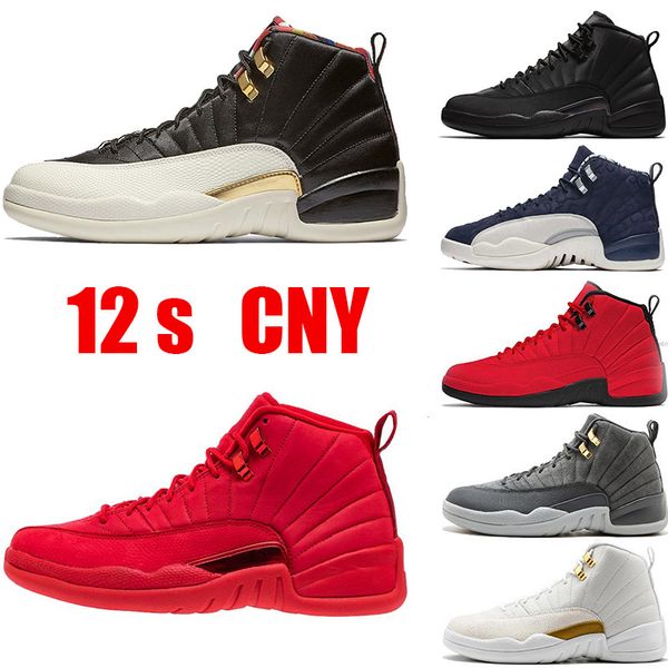 

Hot 12 12s basketball shoes for men Winterized Gym red CNY flu game GAMMA BLUE Dark grey the master taxi mens sports sneakers