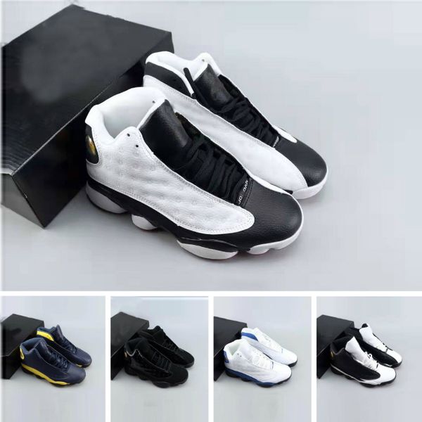 

2019 jumpman 13 cool jd13 panda 13 for men basketball shoes xiii sports boot 40-46 with original box only for men, Black