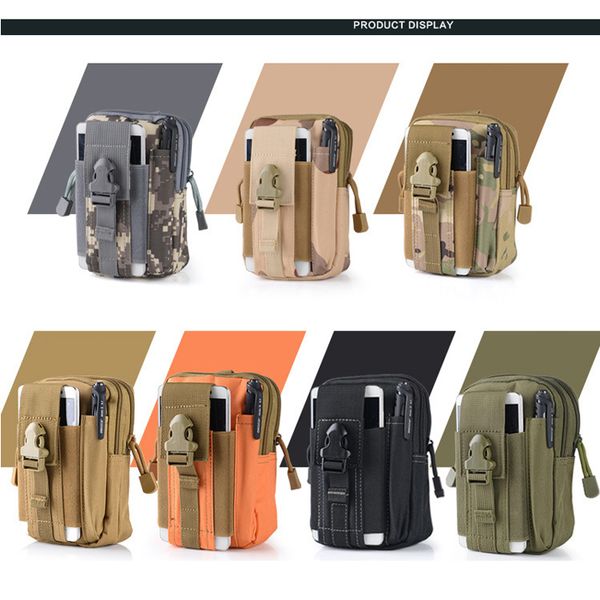 

waterproof tactical waist bag camouflage belt waist bag military fanny pack outdoor sport hiking waist pouch for flashlight phone vt0927