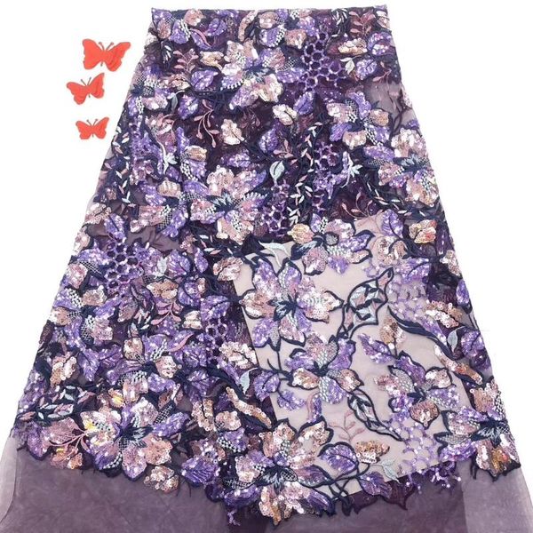 

african lace fabric 2020 latest nigerian wedding lace fabric embroidered tulle french d36231, Pink;blue