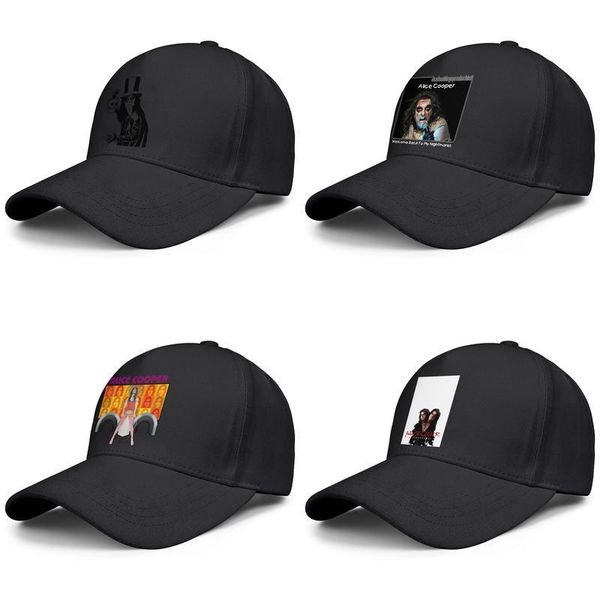 

men's and women's baseball caps cricket novelty team fashion trucker hat alice cooper furnier two heads white rock pose welcome ba, Blue;gray