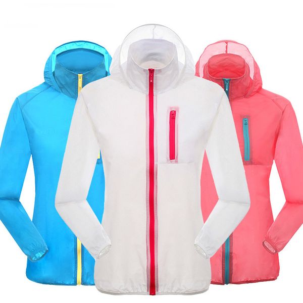 

women&men summer outdoor uv protection hiking shirt couples breathable quick dry hunting&trekking shirts, Gray;blue