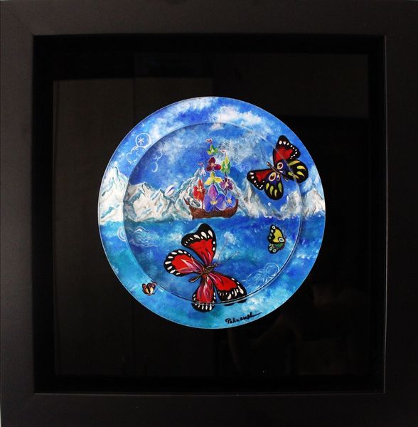 

eugene poliarush butterflies home decor handcrafts /hd print oil painting on canvas wall art canvas pictures 19