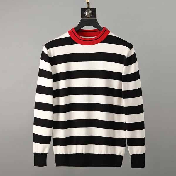 

mens & womens designer sweaters winter autumn fashion men brand striped hoodies women casual luxury crew neck sweatshirts size -3xl, White;black
