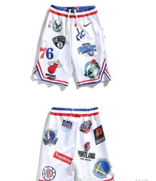 

19 europe and the united tate tide brand tripartite joint name tean port hort ba ketball pant black and white