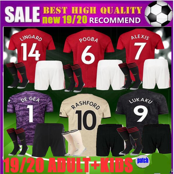 

Kid manche ter 2019 2020 pogba united occer jer ey kit 19 20 ra hfor lukaku lingard fred utd men kid maillot foot football hirt