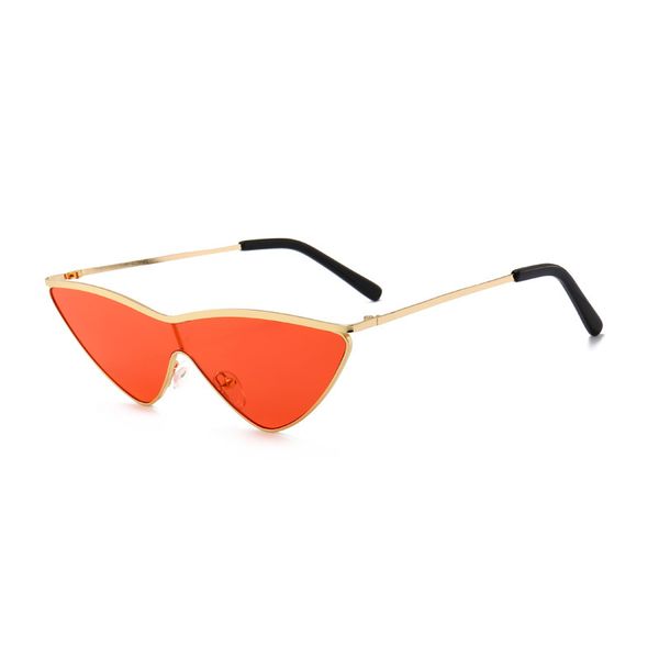 

siamese cat's eye sunglasses metal triangle european and american fashion large frame sunglasses