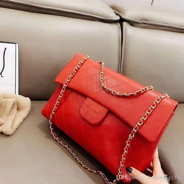 

Вог Нового фонда натуральной кожи Косой Satchel Женский Баотоу слоя коровьей Ling цепи одного плеча женщин сумки Роскошные сумки женщин