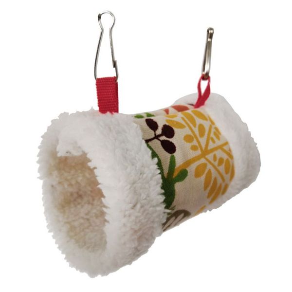 

thickened parrot cave tent soft pet bed cute winter warm hanging bird nest cage c63b