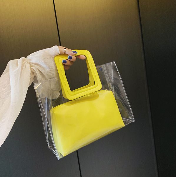 

2019 новые сумки женщины прозрачный дикий милый сумка сумка