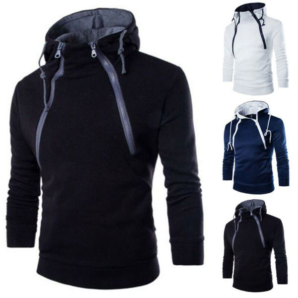 

spring autumn wear hoodies men tracksuit sweatshirt men's winter warm collar cap long sleeves pullover hoody sports sweatshirts, Black