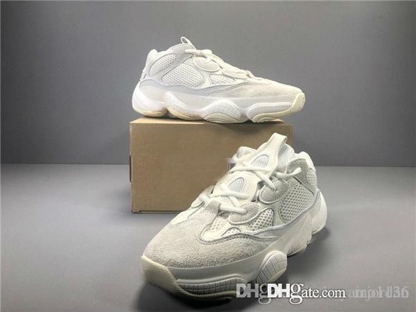 

new salt kanye west 500 bone white men shoes designer shoes super moon yellow blush desert rat 500 sport sneakers