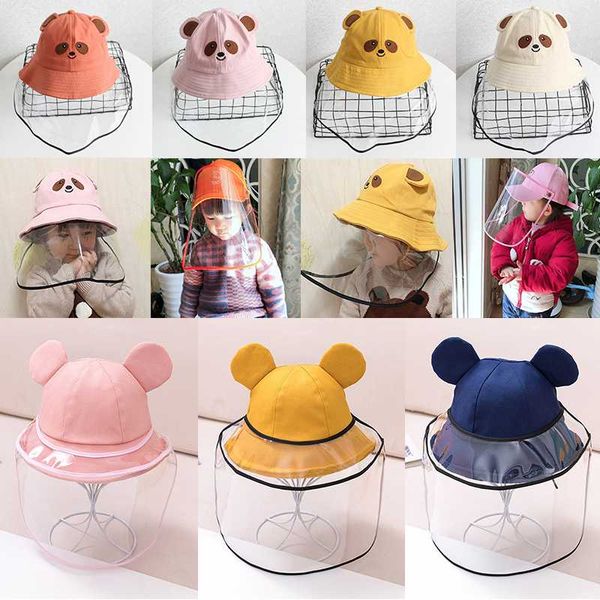 

fashion 4-12y kids summer hat anti-spitting protective hat dustproof cover sun protection hats caps adjustable sun fisherman, Blue;gray