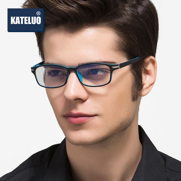 

kateluo 2020 tungsten titanium anti blue light glasses men goggles eyeglasses spectacles frame computer glasses for women 13025, White;black