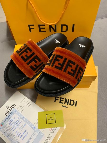 

bring a box 2020 men's and women's quality slippers brand sandals flat shoes brand-name shoes slip eu: 35-45, Black