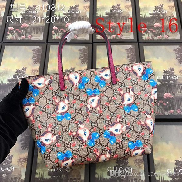 

мода известный мешок плеча натуральной кожи tote сумки дальнозоркостью хозяйственная сумка мультфильм шаблон класса люкс сумка