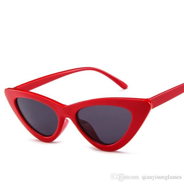 

fashion cat eye sunglasses for women and men exquisite workmanship fashion triangle transparent ocean personality sunglasses, White;black