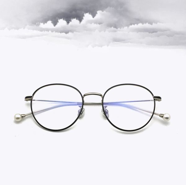 Оптово-анти-голубые световые жемчужные очки металлические простые стильные солнцезащитные ольсочки пять вариантов защиты глаз украшения Glasse