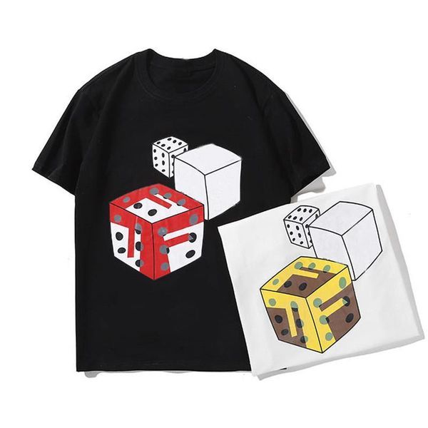 

fashion brand men designer t shirt men women letter print short sleeve hip hop black white fashion mens designer tees, White;black